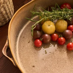 Plat À Four|Assiette De Noël*alinea Plat à four ovale en grès L31,5cm - Marron