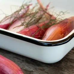 Bocal De Cuisine|Plat À Four*alinea Plat à four rectangulaire en acier 25x35cm - Blanc