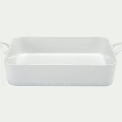 Plat À Four*alinea Plat à lasagnes en porcelaine - Blanc
