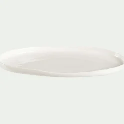 Plat De Service Et Saladier*alinea Plat de présentation en porcelaine L37cm - Blanc