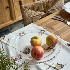 Plat De Service Et Saladier*alinea Plat de présentation en verre D34cm - Transparent