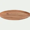 Plat De Service Et Saladier*alinea Plat de présentation organique en bois de manguier L36cm - naturel