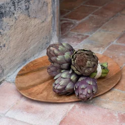 Plat De Service Et Saladier*alinea Plat de présentation organique en bois de manguier L36cm - naturel