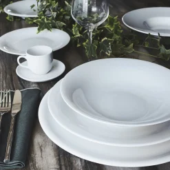 Plat De Service Et Saladier|Assiette De Noël*alinea Plat de présentation ovale en porcelaine qualité hôtelière L33cm - Blanc