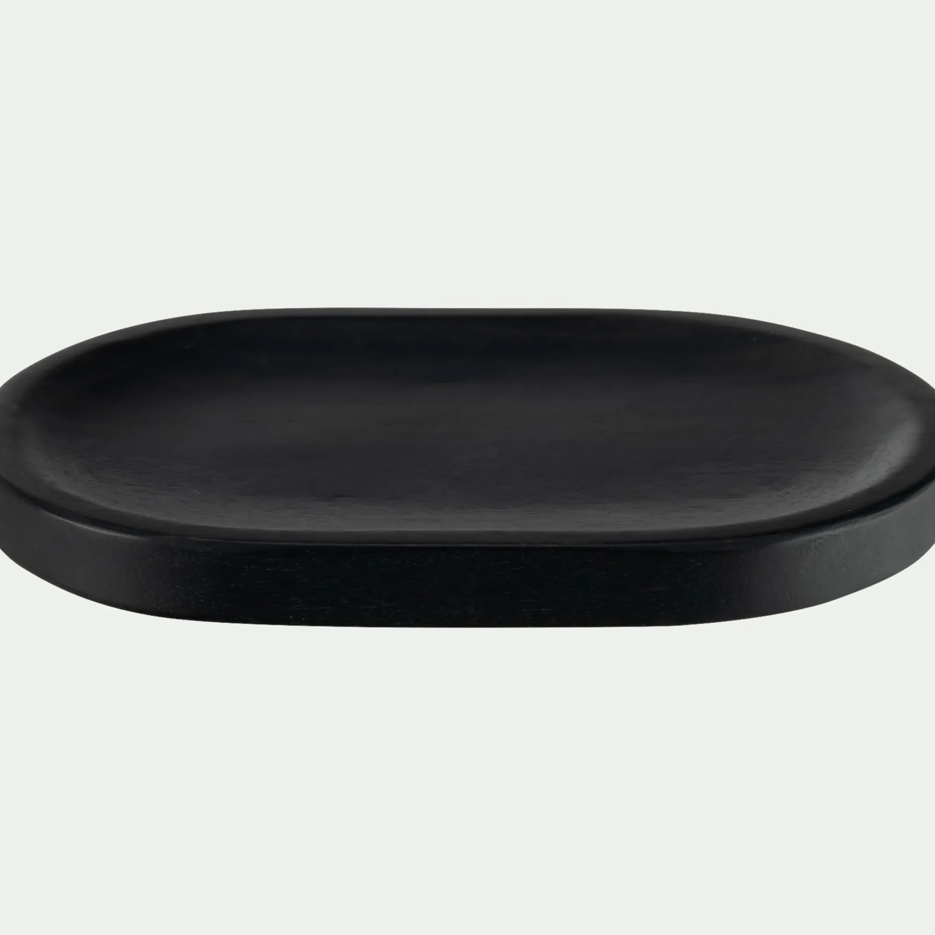 Décoration À Poser*alinea Plateau déco en bois de manguier 30x20cm - Noir