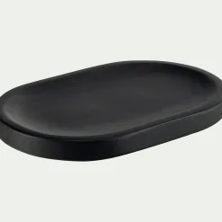 Décoration À Poser*alinea Plateau déco en bois de manguier 30x20cm - Noir