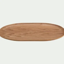 Décoration À Poser*alinea Plateau décoratif ovale en bois de saule 25x40cm - Bois clair