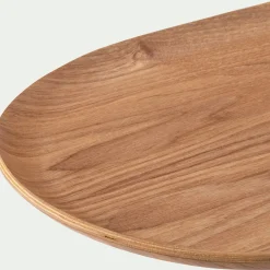 Décoration À Poser*alinea Plateau décoratif ovale en bois de saule 25x40cm - Bois clair