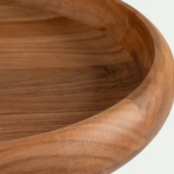 Décoration À Poser*alinea Plateau décoratif rond en bois d'acacia D45,5cm - Naturel