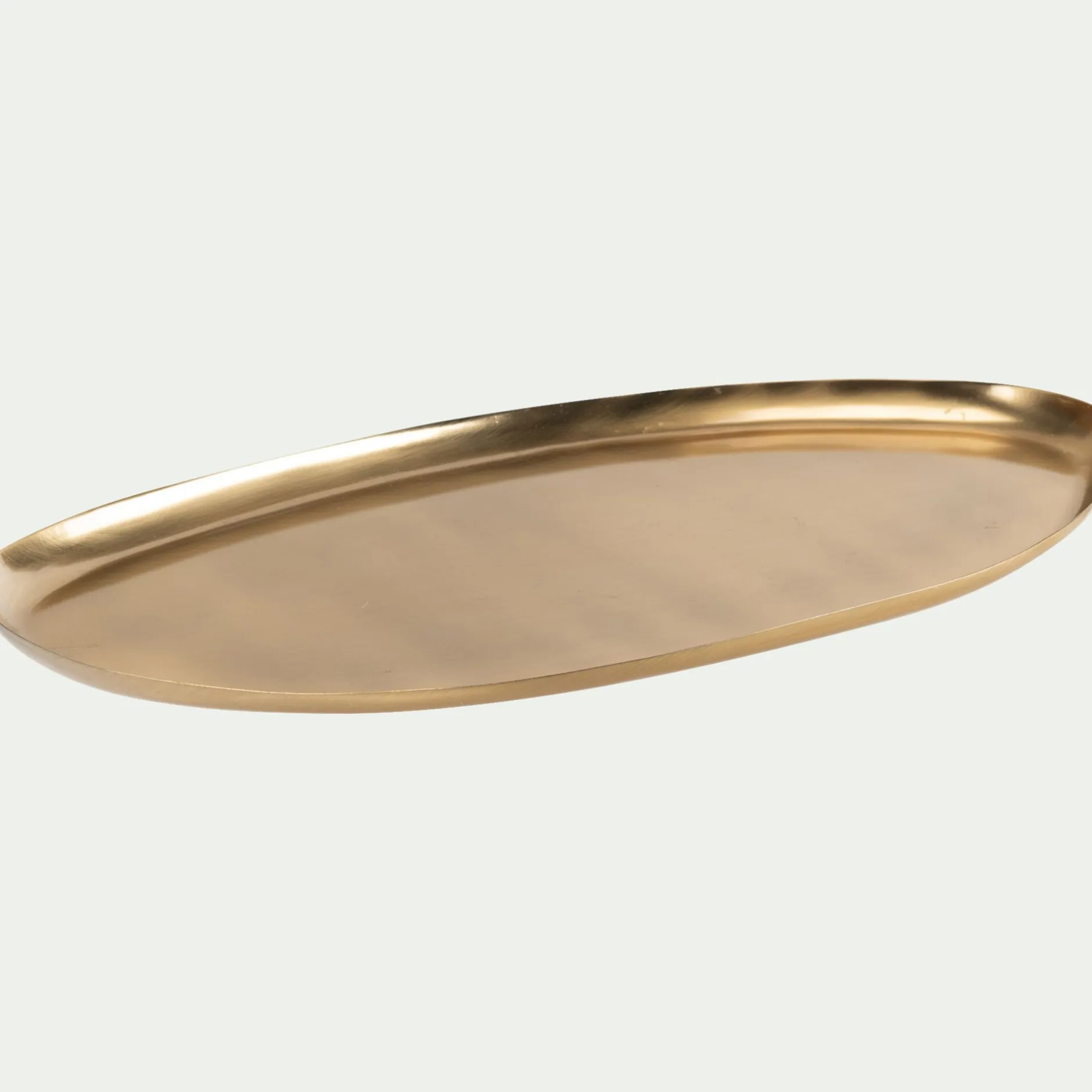 Décoration À Poser|Objet Décoratif De Noël*alinea Plateau ovale en fer 20,5x36,5cm - Doré