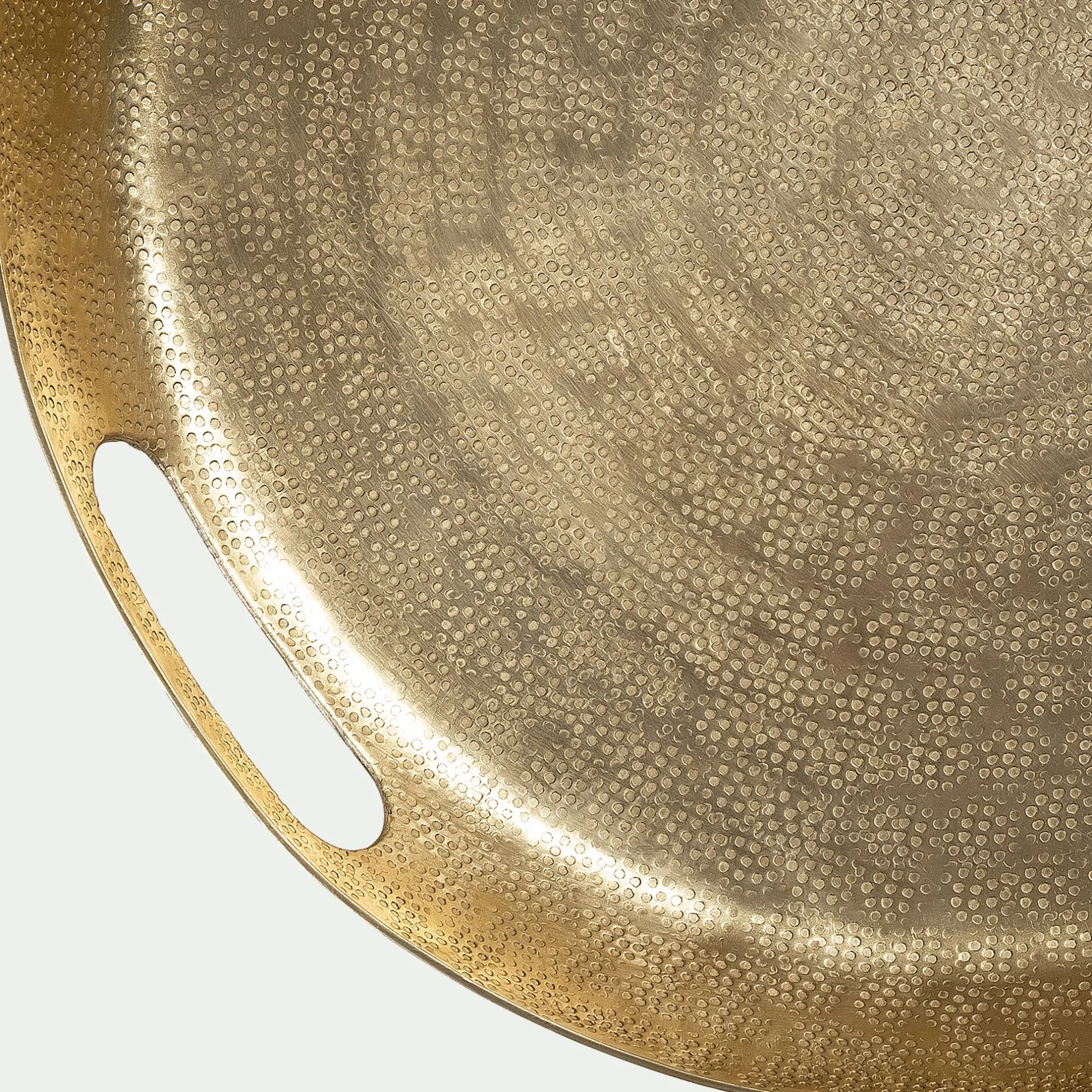 Décoration À Poser|Décoration De La Table De Noël*alinea Plateau rond en aluminium D40cm - Doré