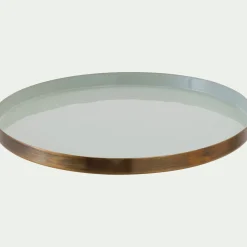 Décoration À Poser*alinea Plateau rond en fer - olivier D25cm Vert