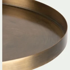 Décoration À Poser|Objet Décoratif De Noël*alinea Plateau rond en fer D25cm - Doré