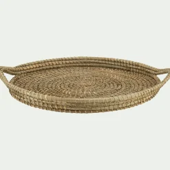 Plateau*alinea Plateau rond en jonc de mer D44cm - Naturel