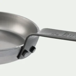 Cuisson Spécifique|Casserole, Poêle Et Sauteuse*alinea Poêle à blinis en tôle De Buyer D12cm - gris métallisé Argenté