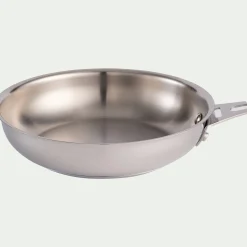 Casserole, Poêle Et Sauteuse*alinea Poêle en inox D20cm - métallisé Gris
