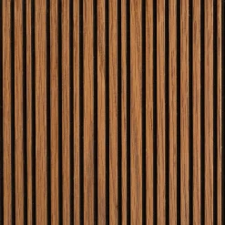 Rangement À Composer*alinea Porte en chêne strié avec fond - Bois foncé