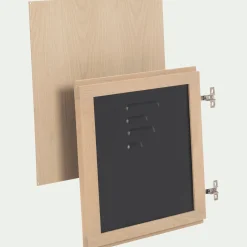 Rangement À Composer*alinea Porte en placage chêne et acier - Noir