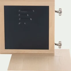 Rangement À Composer*alinea Porte en placage chêne et acier - Noir