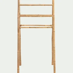 Porte-Serviette|Accessoire De Salle De Bain*alinea Porte serviettes en bambou - H130xl64 cm Bois clair