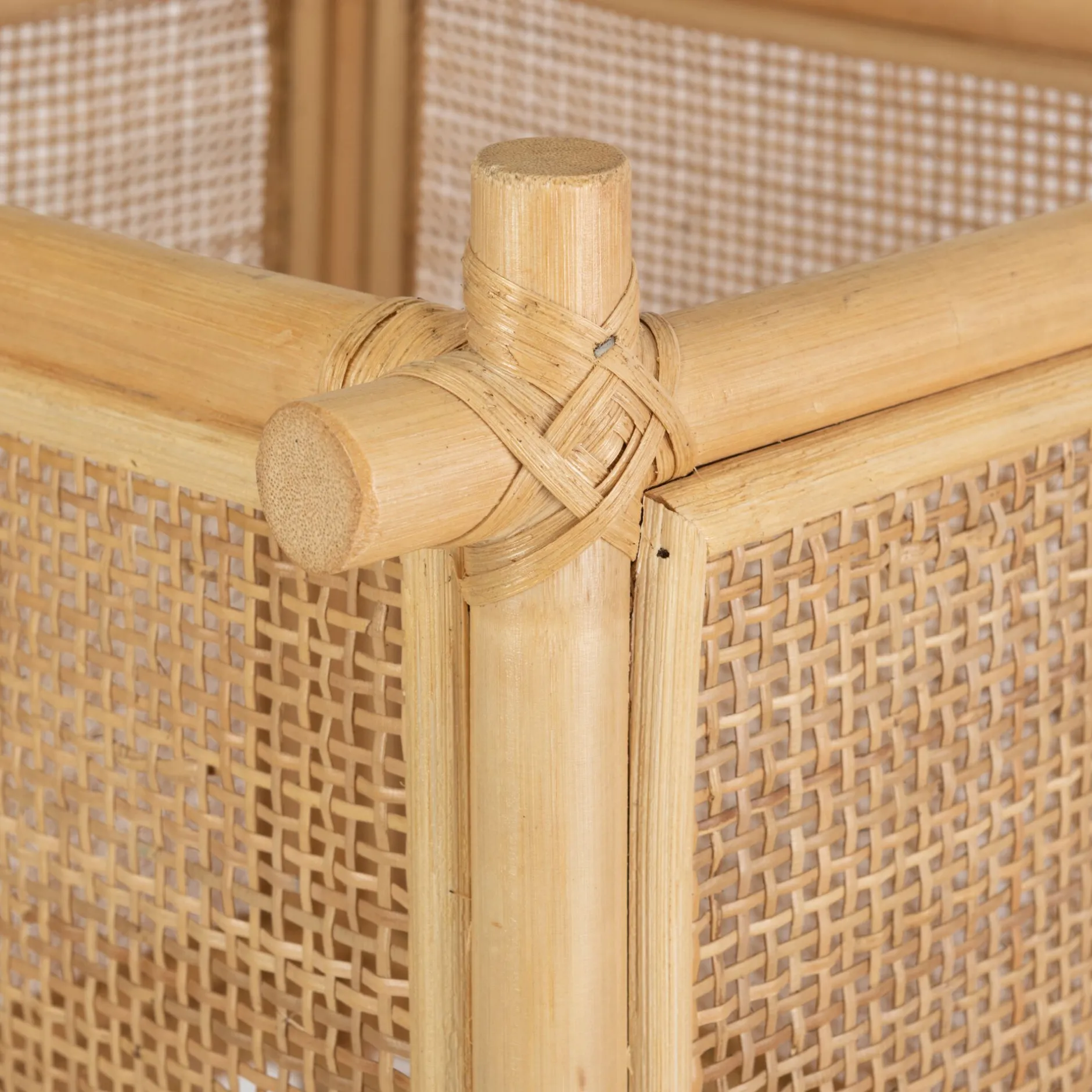 Pot De Fleur*alinea Porte-plante double sellette en rotin - Naturel