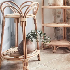 Pot De Fleur*alinea Porte-plante rond en rotin - Naturel