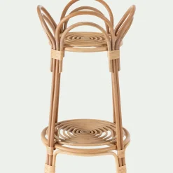 Pot De Fleur*alinea Porte-plante rond en rotin - Naturel