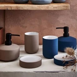 Accessoire De Salle De Bain*alinea Porte-savon en grès - figuerolles Bleu