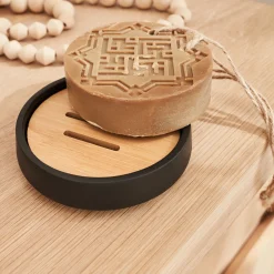 Accessoire De Salle De Bain*alinea Porte-savon en polyresine - Noir