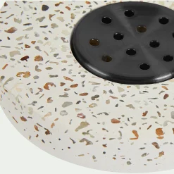 Accessoire De Salle De Bain*alinea Porte-savon en terrazzo D11cm - Blanc