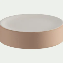 Accessoire De Salle De Bain*alinea Porte-savon rond en grès - Rose