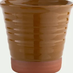 Pot De Fleur*alinea Pot bicolore en terre cuite D29cm - Jaune