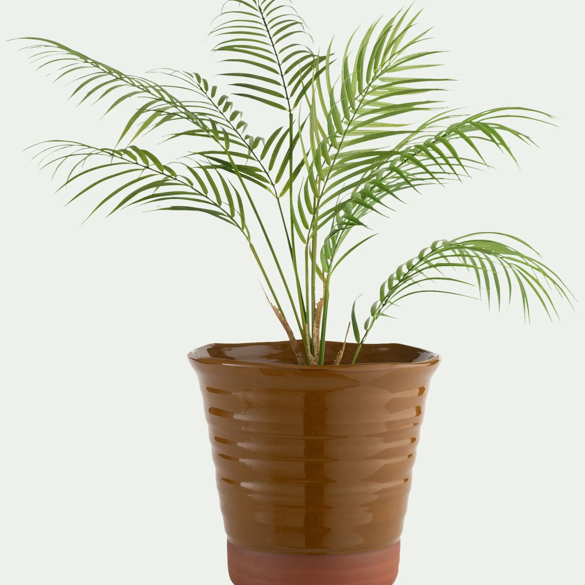 Pot De Fleur*alinea Pot bicolore en terre cuite D29cm - Jaune