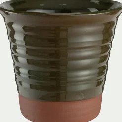 Pot De Fleur*alinea Pot bicolore en terre cuite D29cm - Vert