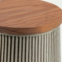 Bocal De Cuisine*alinea Pot en grès réactif D11,5cm - écorce Marron