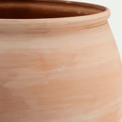 Pot De Fleur*alinea Pot texturé en terre cuite D31,5cm - terracotta Naturel