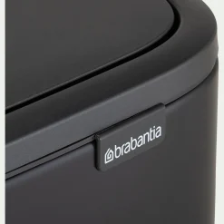 Poubelle*alinea Poubelle de tri Brabantia de cuisine en acier et plastiques recyclés - mat 2x30L Noir