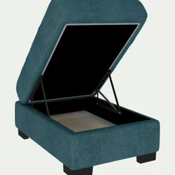Pouf & Repose-Pieds*alinea Pouf avec coffre en tissu Monclar - niolon Bleu