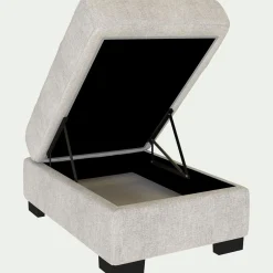 Pouf & Repose-Pieds*alinea Pouf avec coffre en tissu Monclar - roucas Beige