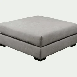 Pouf & Repose-Pieds*alinea Pouf carré en tissu Bloq - Gris