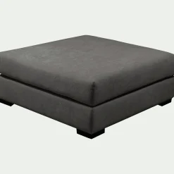 Pouf & Repose-Pieds*alinea Pouf carré en tissu Bloq - Gris anthracite