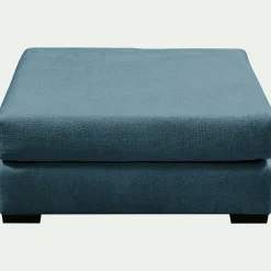Pouf & Repose-Pieds*alinea Pouf carré en tissu Genesis - Bleu