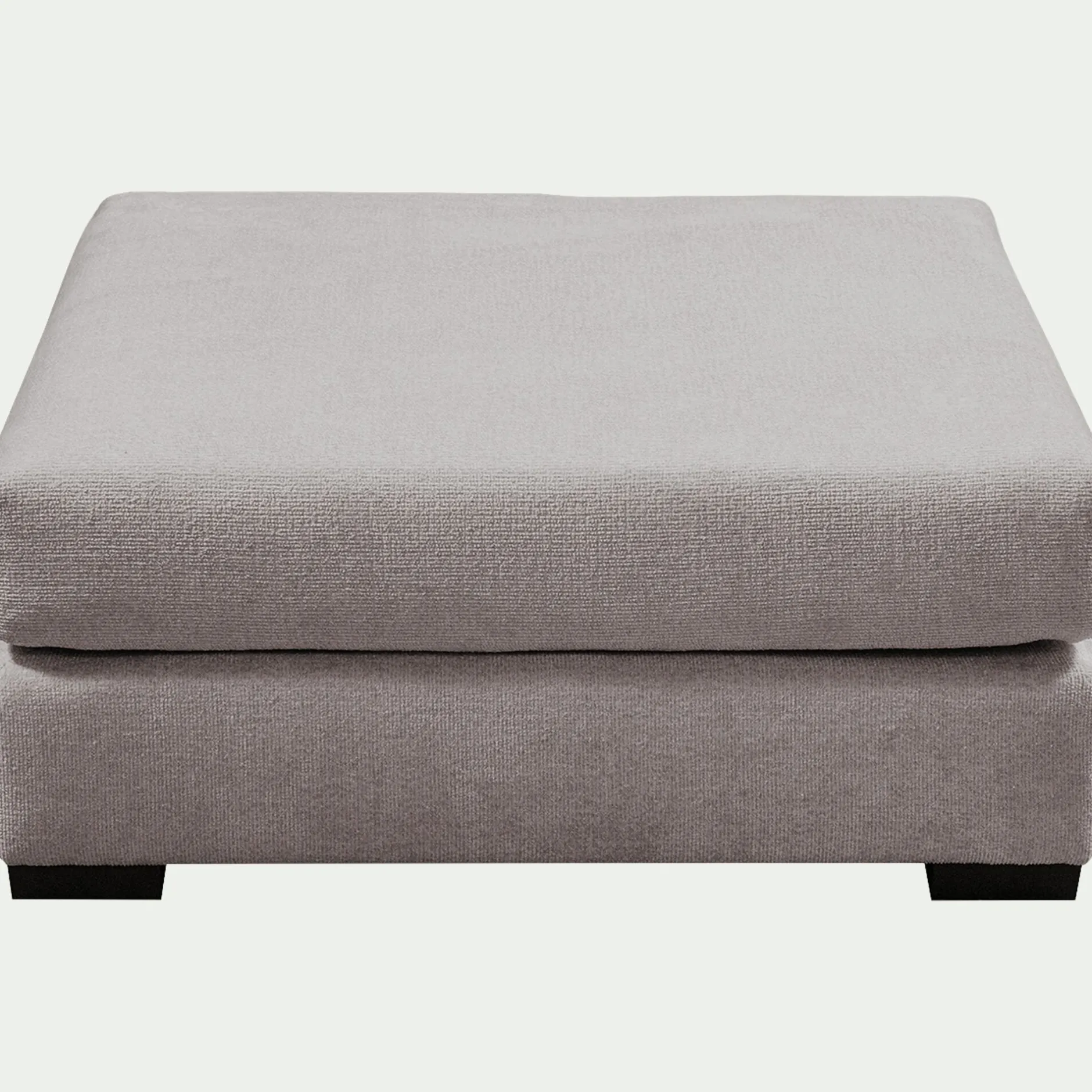 Pouf & Repose-Pieds*alinea Pouf carré en tissu Genesis - Gris