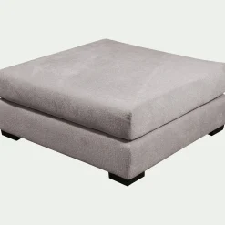 Pouf & Repose-Pieds*alinea Pouf carré en tissu Genesis - Gris