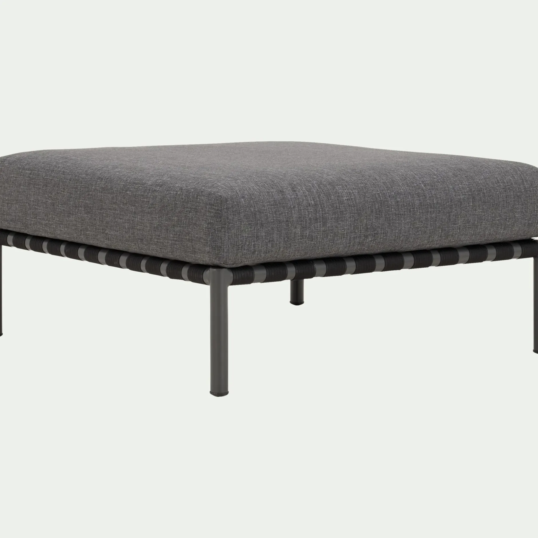 Pouf Exterieur|Salon De Jardin Modulable*alinea Pouf de jardin en aluminium - gris anthracite