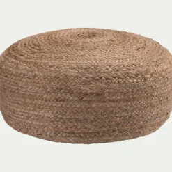 Coussin De Sol|Pouf & Repose-Pieds*alinea Pouf en jute D50xH20cm - Naturel