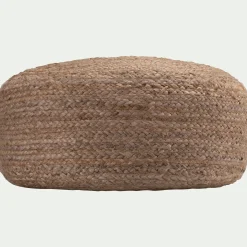 Coussin De Sol|Pouf & Repose-Pieds*alinea Pouf en jute D50xH20cm - Naturel