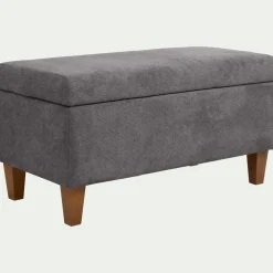 Pouf & Repose-Pieds*alinea Pouf en tissu avec coffre - restanque Gris