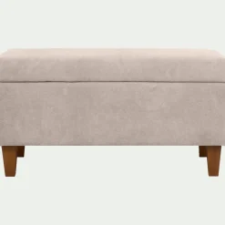 Pouf & Repose-Pieds*alinea Pouf en tissu avec coffre - roucas Beige