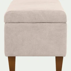 Pouf & Repose-Pieds*alinea Pouf en tissu avec coffre - roucas Beige